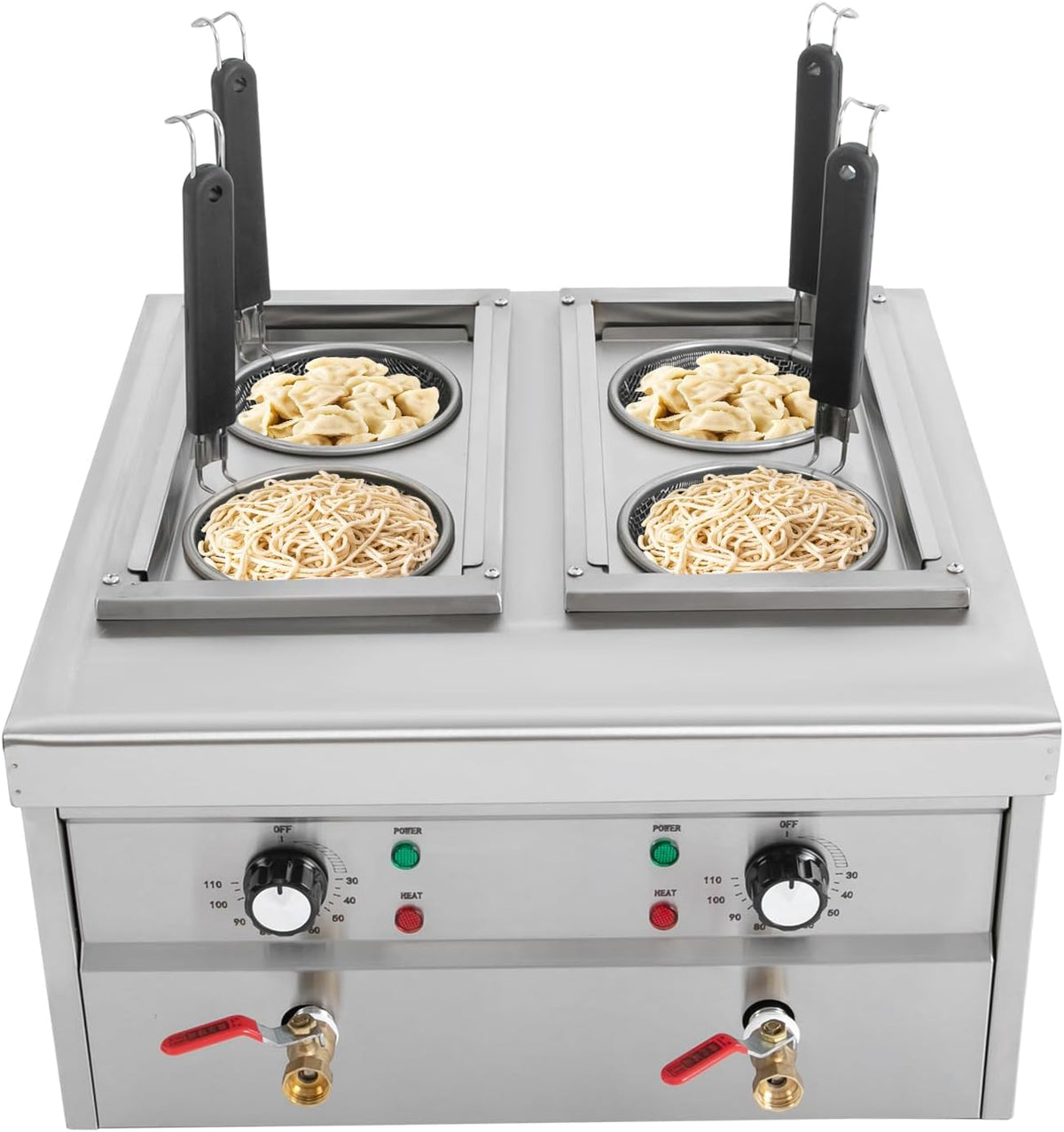 Kuchenki do makaronów GAOUSD, 12 cm – 220 V, Czarny, stal nierdzewna, Gotowanie Maszyna – Profesjonalne, Restauracja, Centrum handlowe