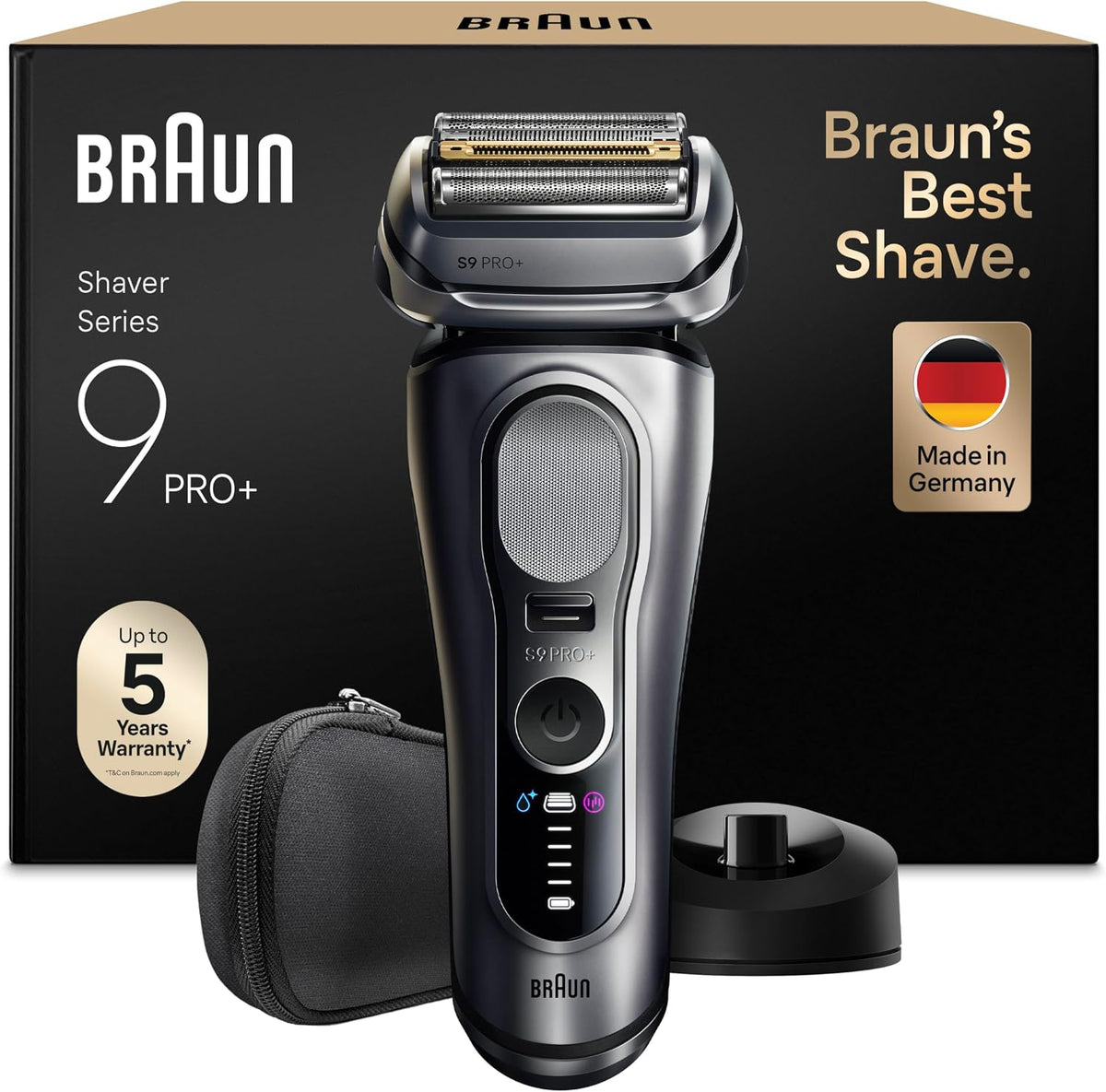 Opryszczki kratowe Braun, Brązowy / Srebrny – praca bezprzewodowa, Series 9 9617si Golenie, srebrny, Golenie Mężczyzna Series 9 + Pro 9617si