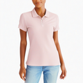 Damen Poloshirt Größe S aus Textil in Rosa mit Kurzarm