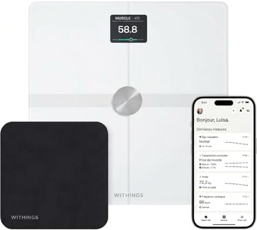 Odpady i złom Withings, Czarny, Bluetooth, Wi-Fi – Balance, Smart Weight, Smart, Body Smart + Cleaning Kit