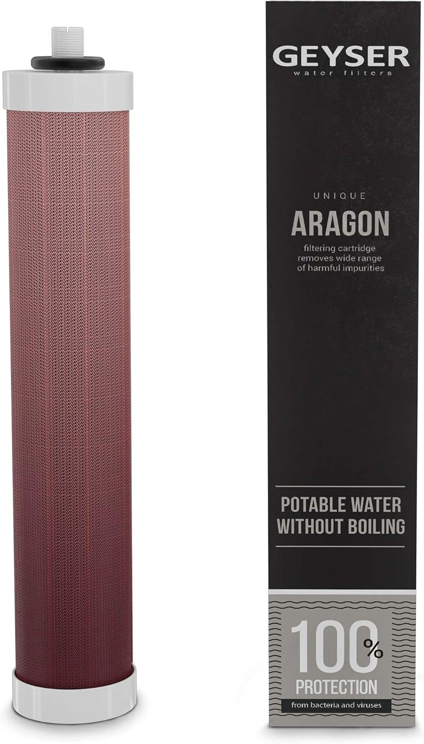 GEYSER water filters Filtr do wody, system filtracji wody, 7000 litrów – Czarny, filtr, dotyk, dla Geyser Aqua filtr wody