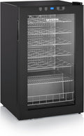Chłodziarka do wina Severin, 95 l, 85 cm – Czarny, oświetlenie LED, Winiarnia elektryczna, 33 butelki – 5 do 18°C, dotyk
