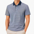 Polohemd Größe M marineblau weiß gestreift kurzarm klassisch