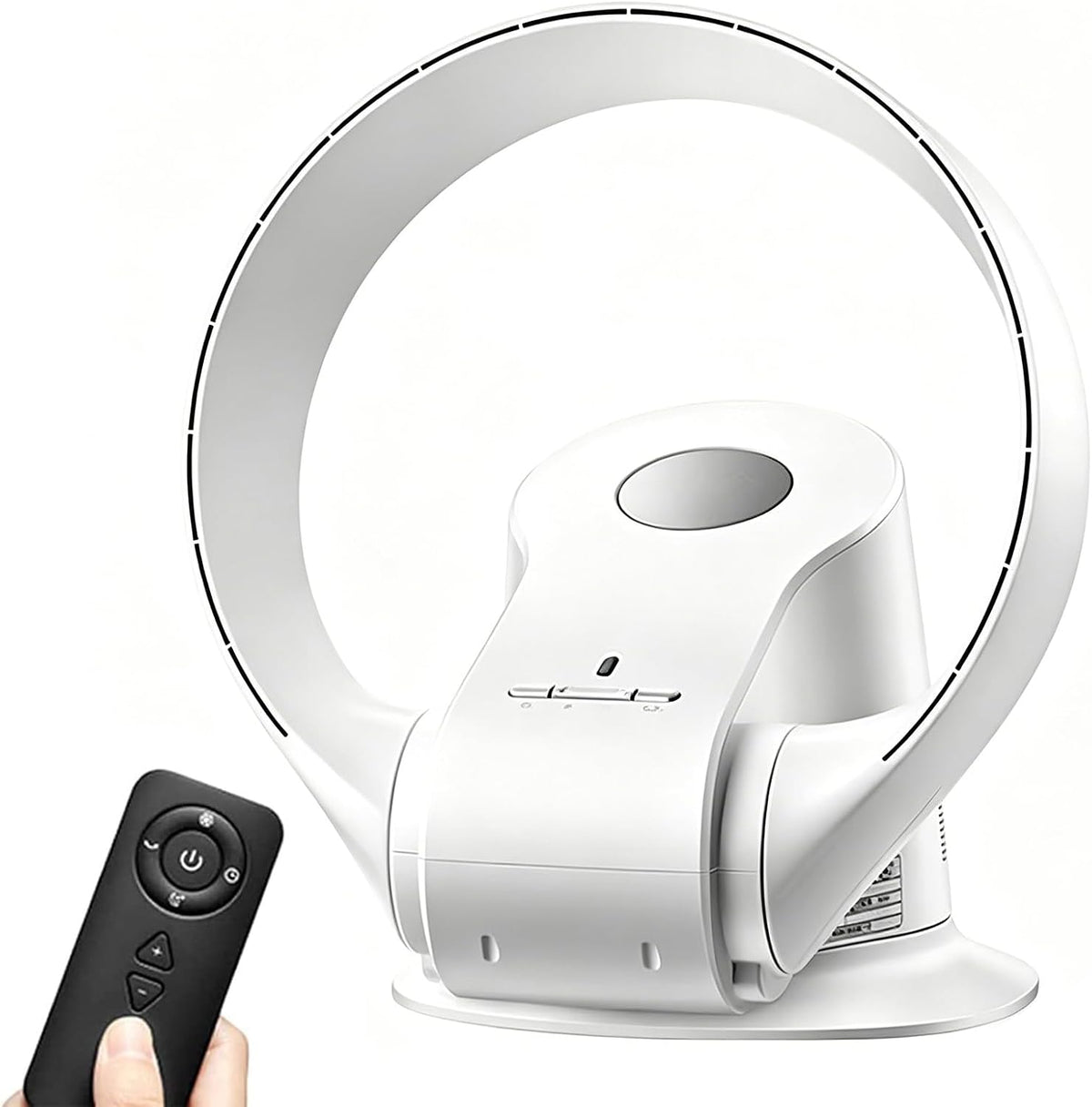 Wentylator stołowy POCDUUA, 305 x 290 x 356 mm – Biały, składana konstrukcja, Wentylator, zegar – 120 ° Naświetlanie, 80 ° Obrót