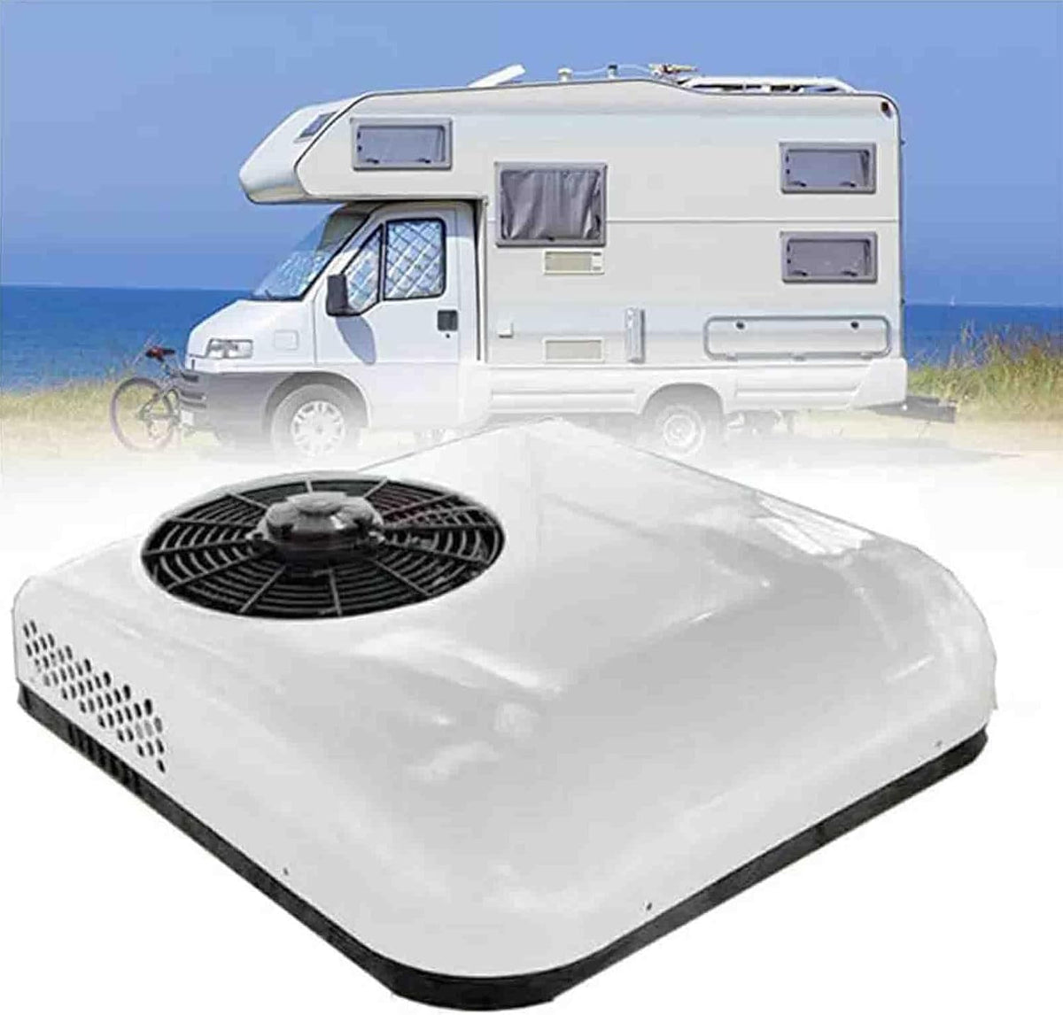 Klimatyzator FANYING, 12 v, 20 dB, 2200 W – Biały, 12 v / 24 v biały- 12 V, kemping, kemping- Car