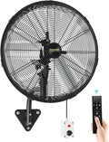 Wentylatory ścienne AVUXOR, IP65, 50 cm, 63 W – Biały, pilot zdalnego sterowania, Wentylator, plener – silnik przemysłowy