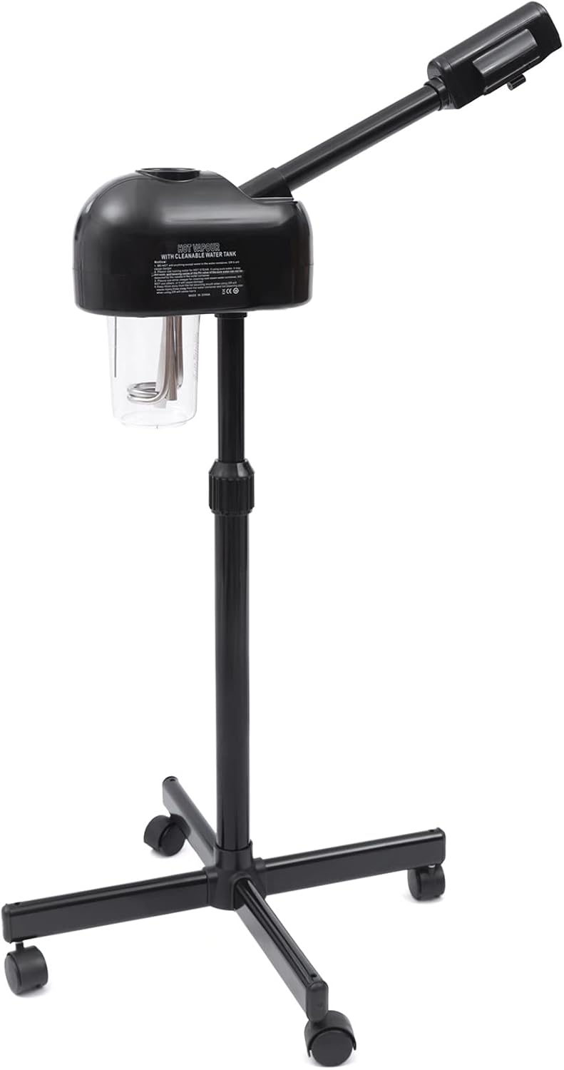 Szczotki do twarzy i urządzenia do czyszczenia ZENGRICE, 68 cm, 800 W – Czarny, Ekran LCD, Spray twarzy, Ozon Gorący Vapor