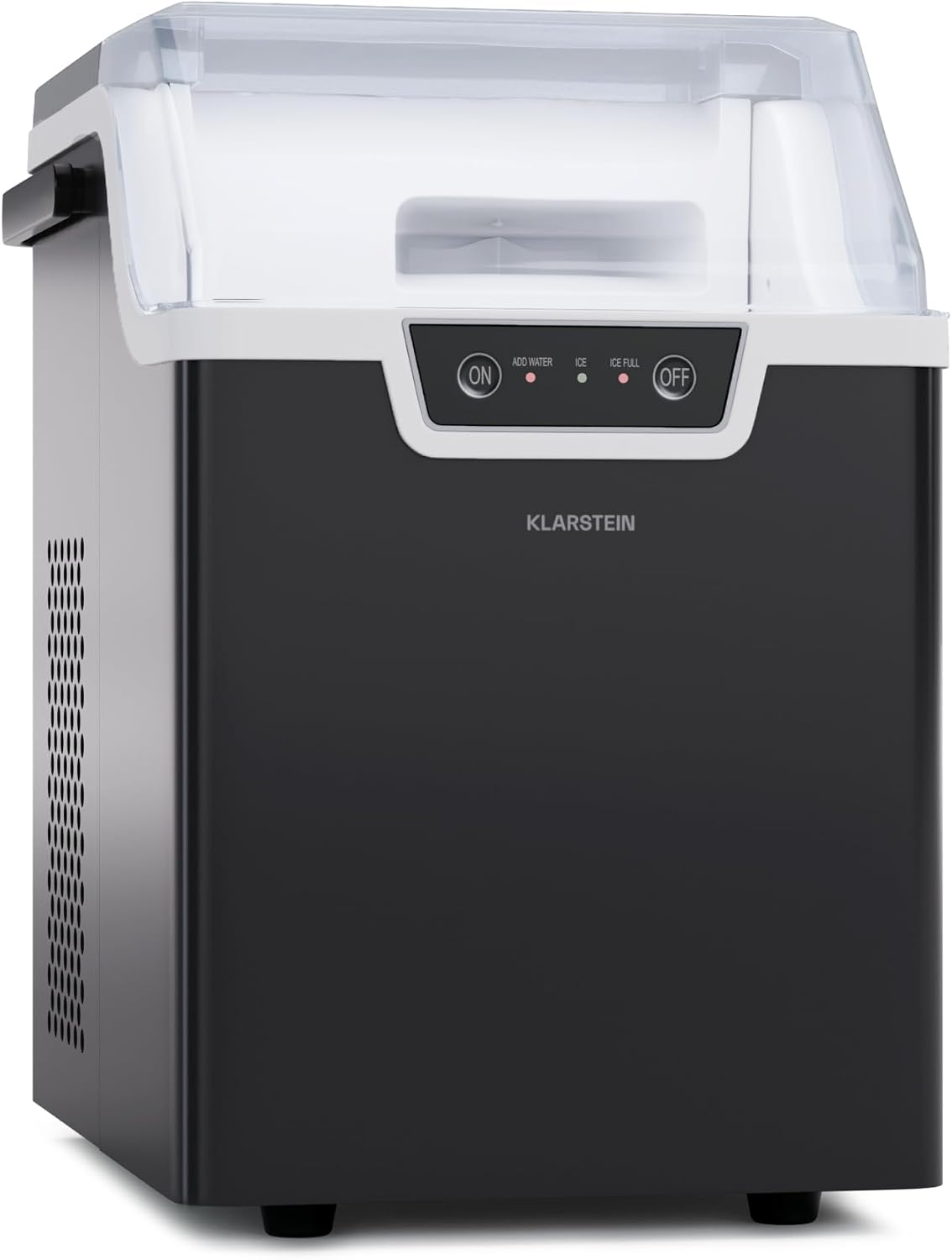 Kostkarka do lodu KLARSTEIN, maszyna do lodu, 7 l, 200 W – 12 kg, Szary, Icemaker, przenośny – 12 kg lodu, szybka operacja 4 min