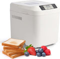 Maszyny do pieczenia chleba Qtiice, 12 W, Biały – timer, 2 w 1, Maszyna do pieczenia chleba 2 pound 12 w 1, bez glutenu – nieprzywierająca patelnia