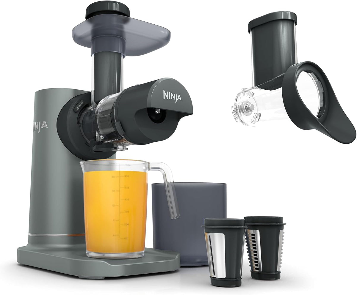 NINJA Wyciskarka do cytrusów, JC152EU – 1.1 l, 3 W, Szary, 3 w 1 – 3- in-1 JC152EU Dishwash, wyjmowane, szare