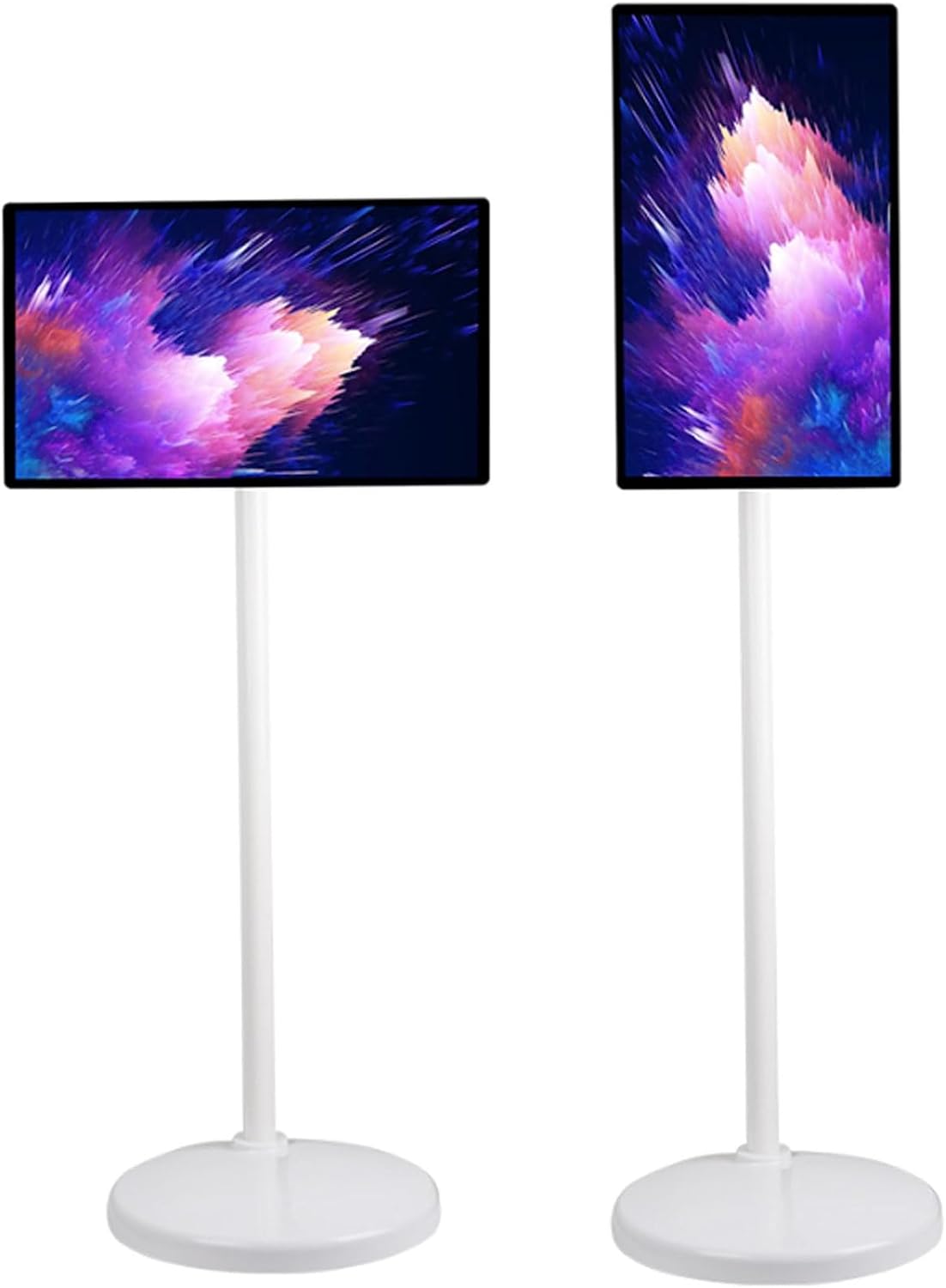 Akcesoria ZHIXUMM, 128 G, 24 cali, Czarny – praca bezprzewodowa, TV 1080p 24inch- 8 + 128 G, przenośne, poruszające się koła – dotyk, 27 I 32 cali