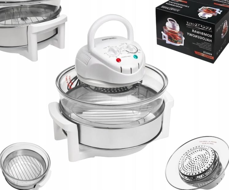 Wielofunkcyjny KRAFT&DELE, 18 l, 1500 W, Czarny / Srebrny – Piec elektryczny, piec mieszany halogenowy 18 l 1500 W