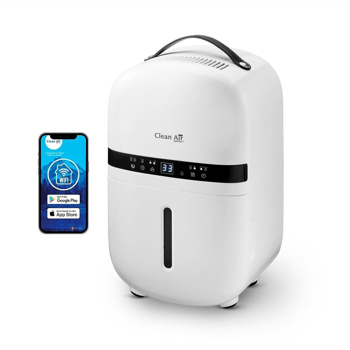 Clean Air Optima Osuszacz powietrza, CA-702, 20 m – 5 litrów, Biały, Czysty czyszczący powietrze, czysty CA- 702