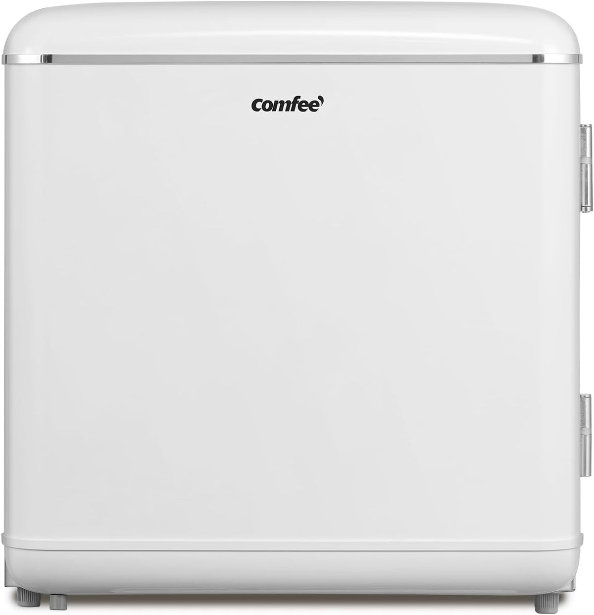 Minilodówka COMFEE' – mała lodówka, RCD50WH2EURT, 47 litrów, 41 dB – Biały, styl retro, mini lodówka stołowa, lodówka – cicha