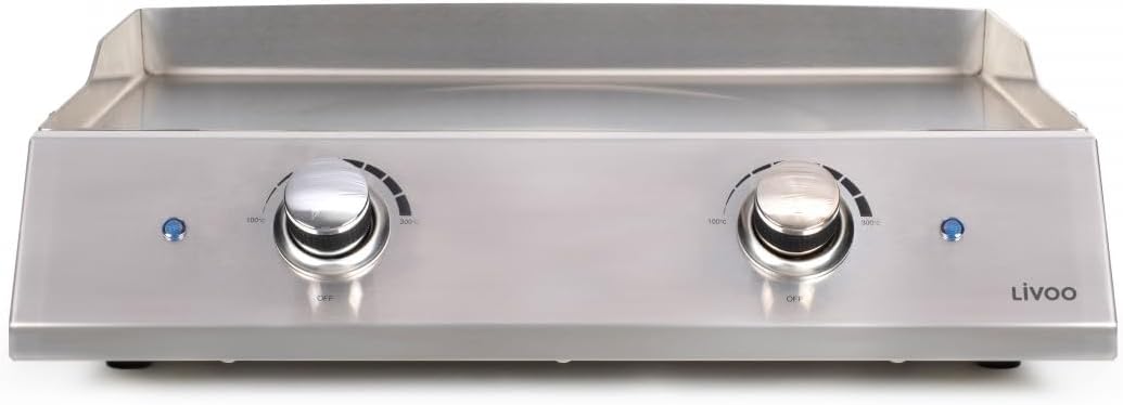 Plancha Livoo – DOC302, 51x36 cm, 2800 W, Czarny – stal nierdzewna, DOC302 Elektryczne 51x36 cm 2800 w