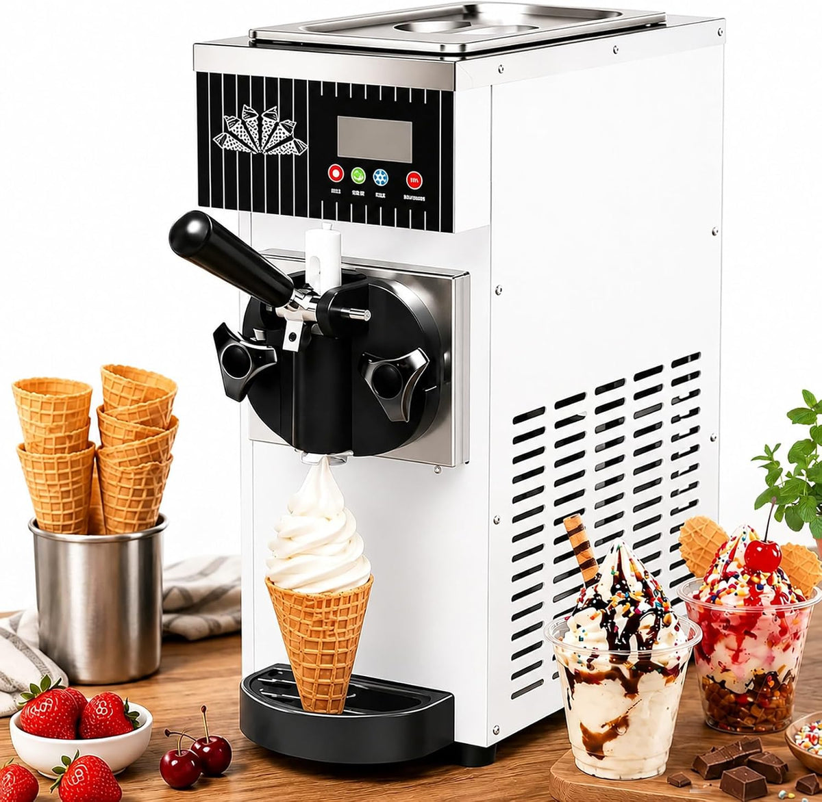Ekspres do kawy HCAUYNN, 5 l – 220 V, 450 W, Biały, 4- 5 l / H kostkarka do lodu biały- 220 V – Elektryczna, Profesjonalny, Restauracja
