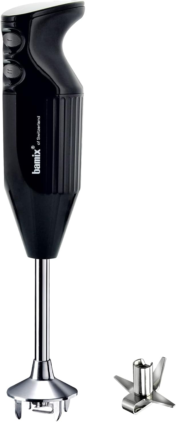 Blender bamix, M160, 160 W, 41 x 17,5 x 10,5 cm – 980 g, Czarny, 2-stopniowe, wyprodukowano w Szwajcarii