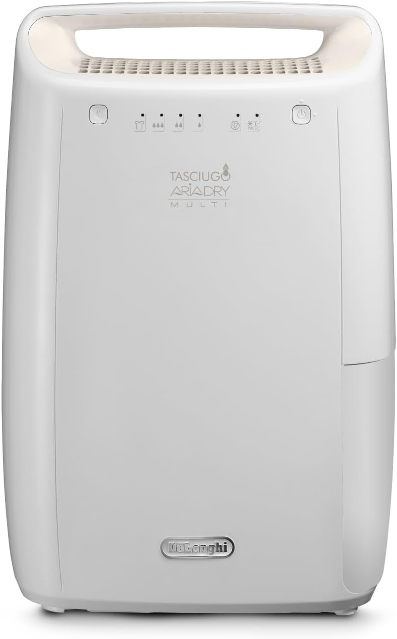 Osuszacz powietrza De'Longhi – DEX210SF, 10 l, Biały, przenośny – cichy, 3-filtr akcji 10 l/24h