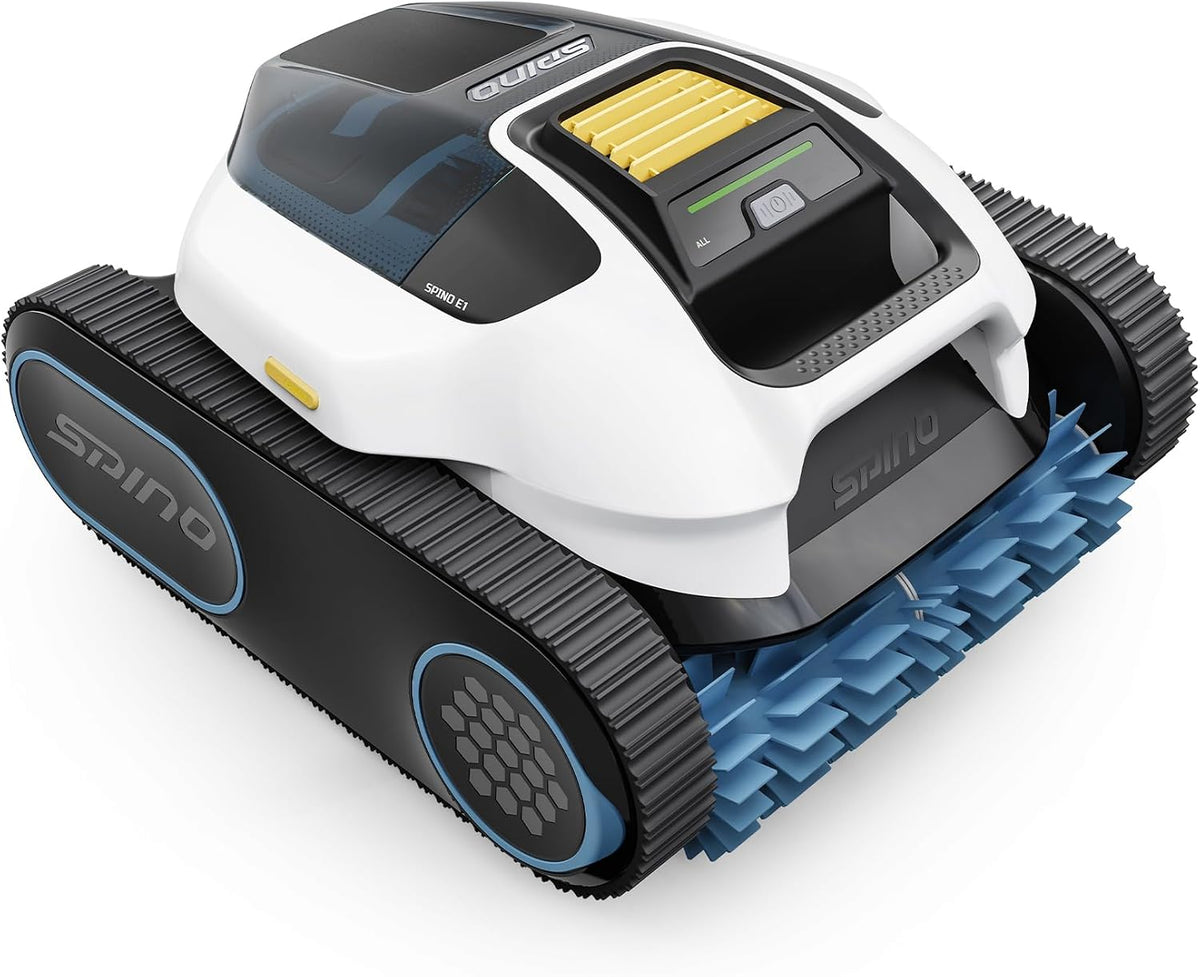 Spino Automatyczne systemy czyszczenia, 150 m, Czarny, praca bezprzewodowa – Robot, robot czyszczący basen, 5 tryby, bezprzewodowy
