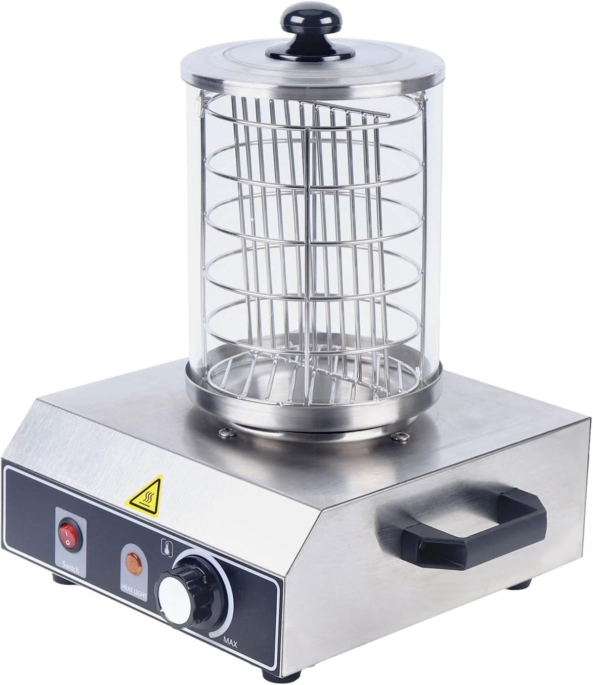 Aparatura do hot dogów Begoniape – 5 cm, 350 W, 220 V, Srebrny – stal nierdzewna, W 0 Hot Dog Maker, 16 x 21, funkcja grzewcza