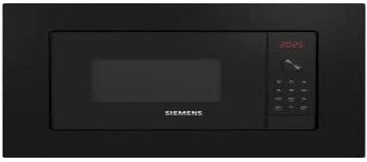 SIEMENS Grill, BE623LMB3, 38 cm – 20 l, Czarny, oświetlenie LED, BE623LMB3 Kuchenka mikrofalowa – mikrofalówka, 27 cm półka obrotowa, LED Electronics