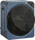 HOMCOM Suszarki wywiewowe, 1000 W – 3 kg, 49 l, Niebieski / Srebrny, stal nierdzewna – Suszarka, stojąco, kemping, niebieski