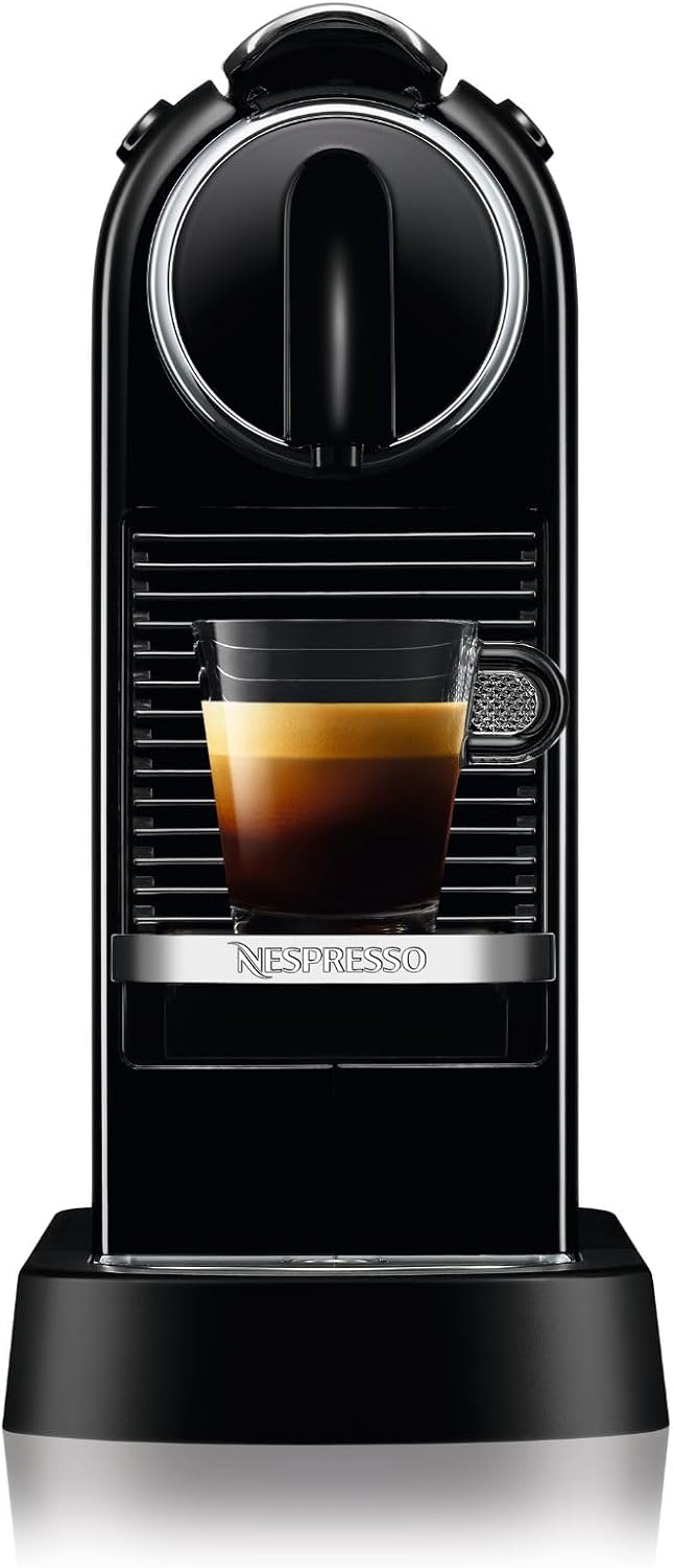 Ekspres do kawy Nespresso, 110 ml – Czarny, automatyczne wyłączanie, do espresso