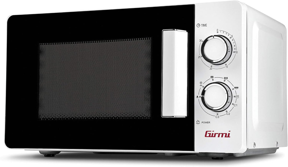 Klasyczny Girmi, FM04 – 20 l, 800 W, Biały, funkcja grilla – Mikrofalówka, biała