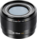 Obiektywy do lustrzanek jednoobiektywowych 7artisans, F1.8 – 25 mm, 180 g, Czarny, metal – Obiektyw AF 25 mm F1.8 do Sony E (APS-C)
