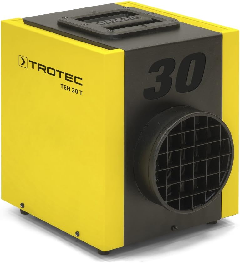 Grzejnik elektryczny TROTEC, 3 kW – 325 x 360 x 332 mm, 240 V, Czarny, TEH 30 – termostat zintegrowany, moc 3