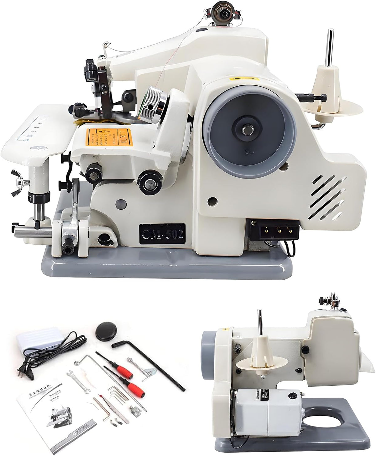 Maszyna do szycia WTLONBF, 395 x 355 x 330 mm, 14,5 kg, Szary – elektroniczna, Przenośna, elektryczna, do Le Quilting i szycia bez szycia