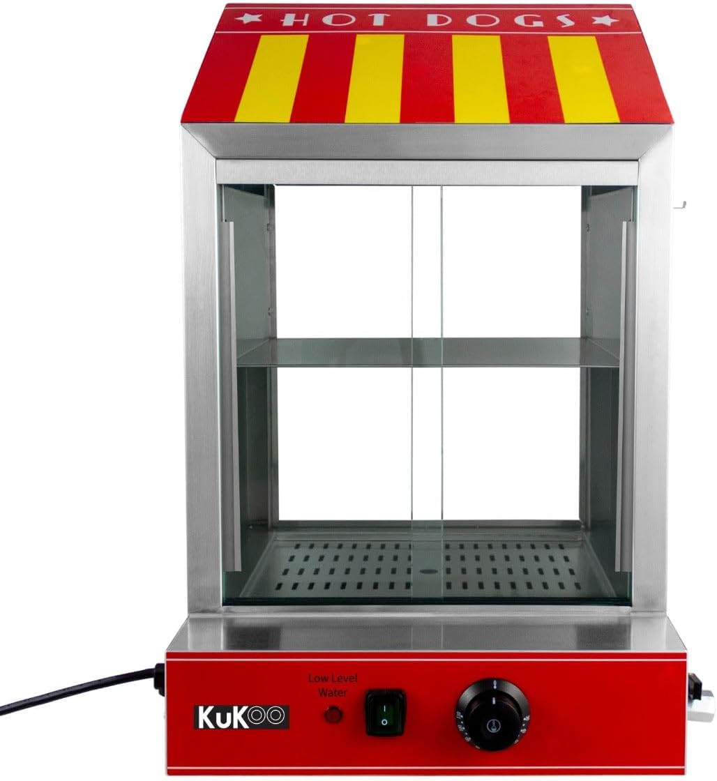 Urządzenia do hot dogów KuKoo, 2000 W, Czerwony/Żółty/Srebrny