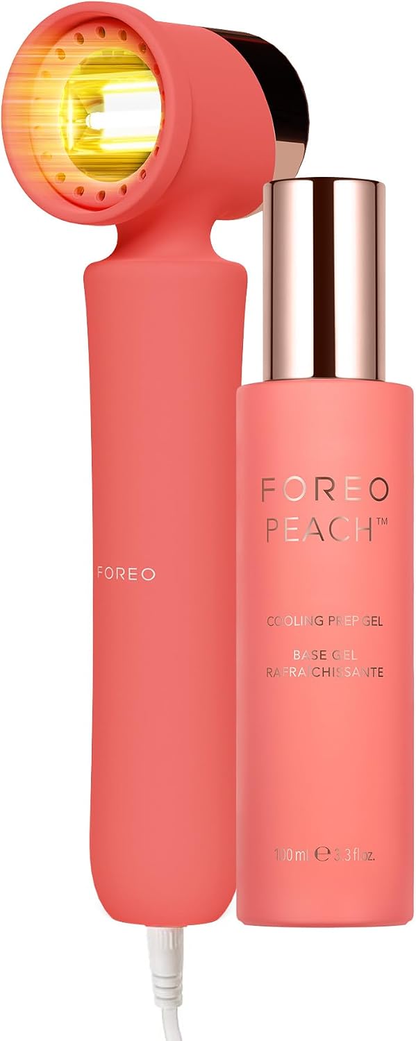 FOREO Depilatory IPL, Czarny, depilator IPL – PEACH 2 Urządzenie, 2 GB IPL Travel + Gel Przygotowanie zimno, PEACH