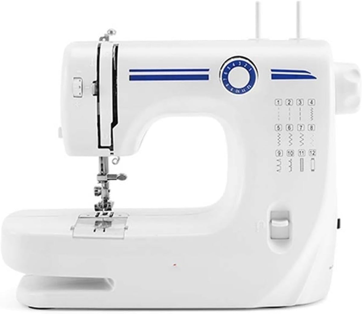 Maszyna do szycia MZZYG, 608A, 6 V – 9 W, 3,5 kg, Szary, elektroniczna – UFR- 608A V / 9, Przenośna, Elektryczna, dla początkujących UFR-608A