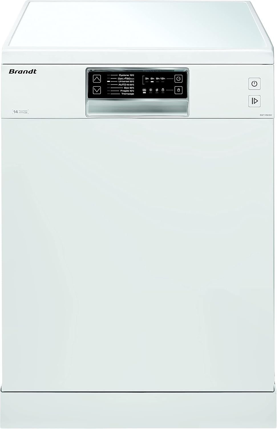 Zmywarka BRANDT – DSF14524, 60 cm, Czarny, DSF14524 W