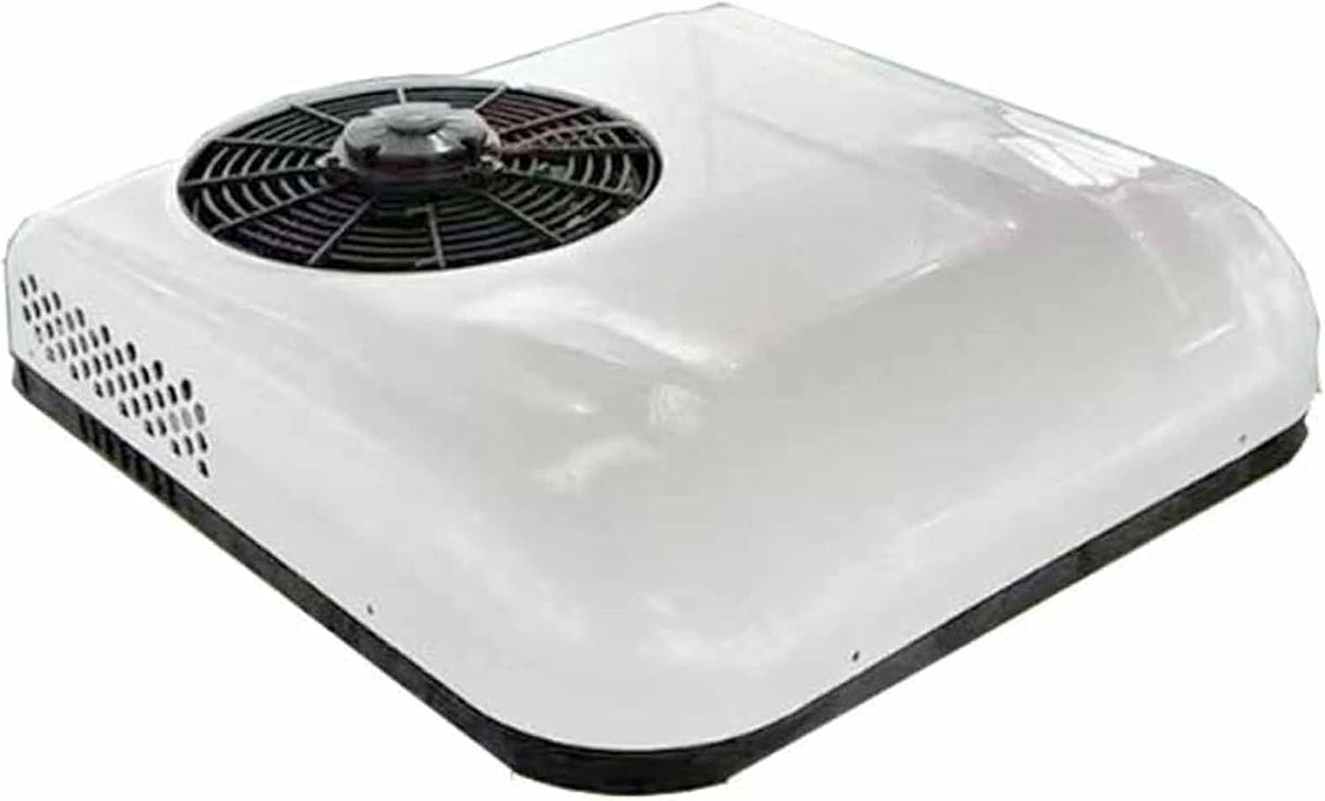 XYEJL Klimatyzator, 12 V – 2200 W, 20 dB, Biały/Czarny, 12V/24V Do Kampera – Elektryczny Dachowy Do Samochodu, Tylko Chłodzenie