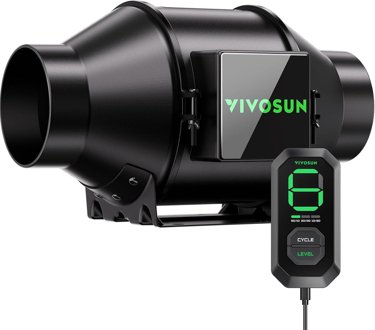 Urządzenia wentylacyjne VIVOSUN, E12 – 100 mm, Biały, wentylator cyrkulacyjny powietrza, 331 m3 / h – EC 331 E12