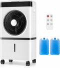 Klimatyzery ewaporacyjne, CM/14, 35 x 24 x 65 CM – 40 W, 14 l, Biały, pilot zdalnego sterowania – Odświeżacz powietrza CM / 14, przenośny, dotykowy