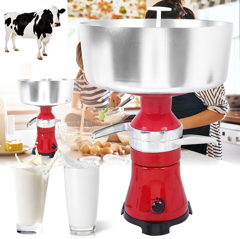 Automatyczne spieniacze do mleka, 80 l – 50 x 36 cm, Czarny, stal nierdzewna, 80 l / H Elektryczny separator kremu – regulowana prędkość