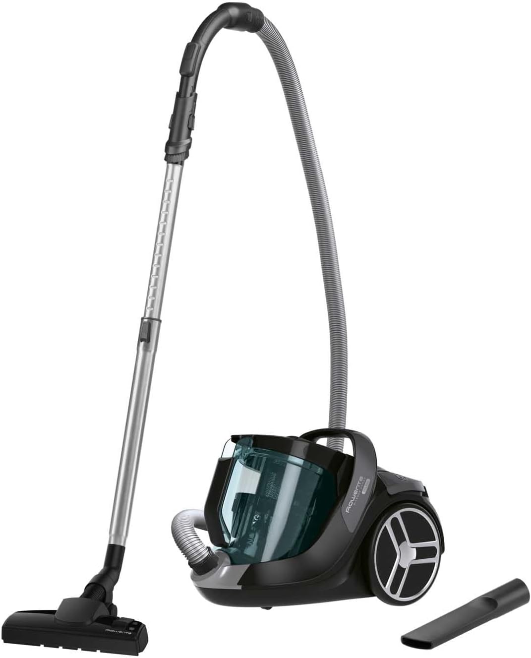 Rowenta Odkurzacz, RO7212EA, 5 l – 550 W, 8,80 m, Czarny, tradycyjny – duży zbiornik, tłumik, Silence Force RO721