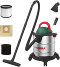 Odkurzacz HYCHIKA BETTER TOOLS FOR BETTER LIFE, 20 l – 1200 W, 17 kPa, Srebrny, stal nierdzewna – filtr HEPA, HYCHIKA, duży zbiornik
