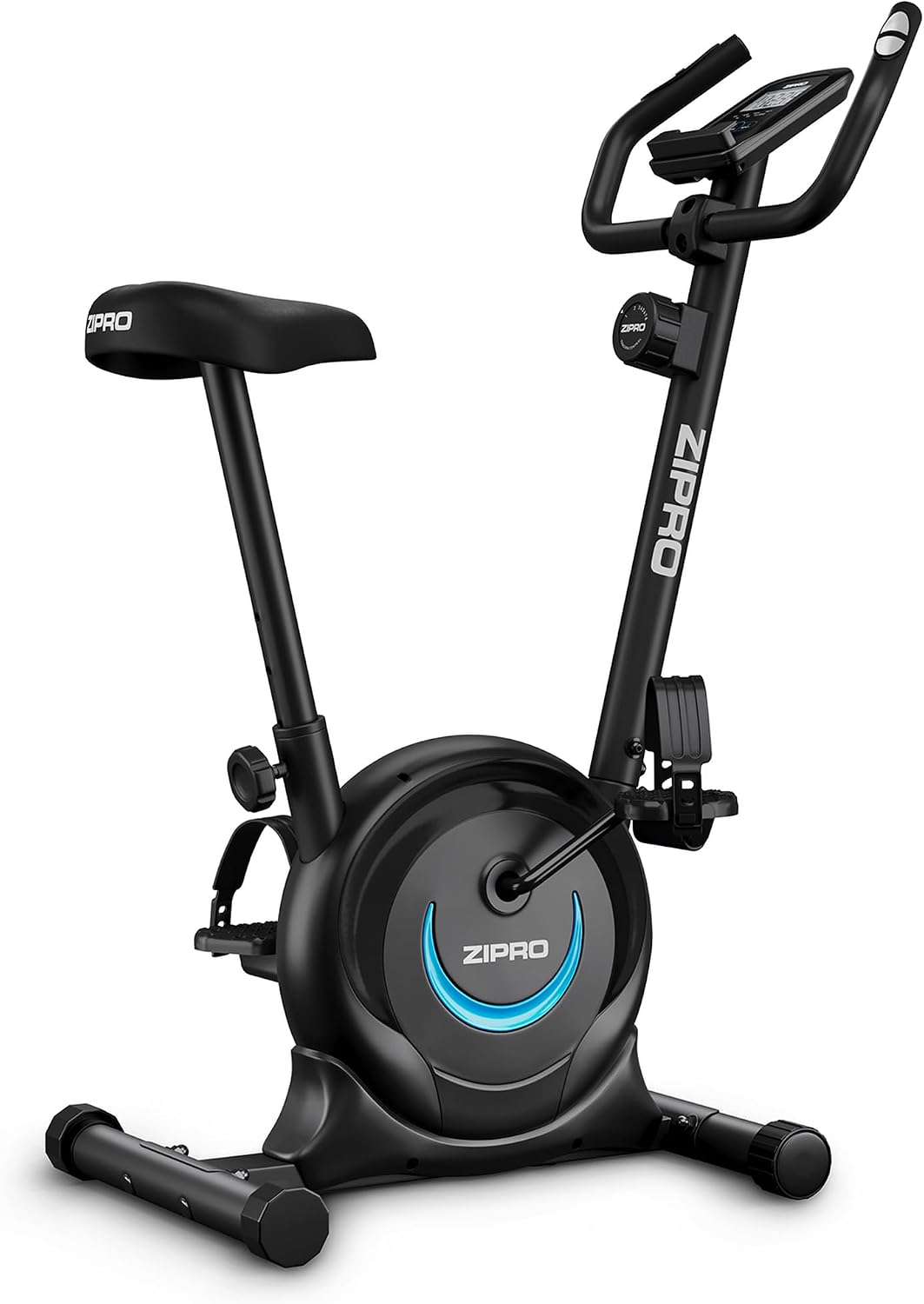 Rower ZIPRO, 89,7×43,5×110 cm – 15,5 kg, Czarny, Treningowy z 8 Stopniowym Oporem Magnetycznym, Uchwytem na Telefon – Wyświetlaczem LCD