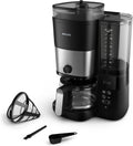 PHILIPS Ekspres do kawy, HD7900, 1.25 l, Czarny / Srebrny – All- in-1 HD7900 / 50 elektryczny, IPS slab, Glass Pichet 1.25 l tout-en-1 HD7900/50