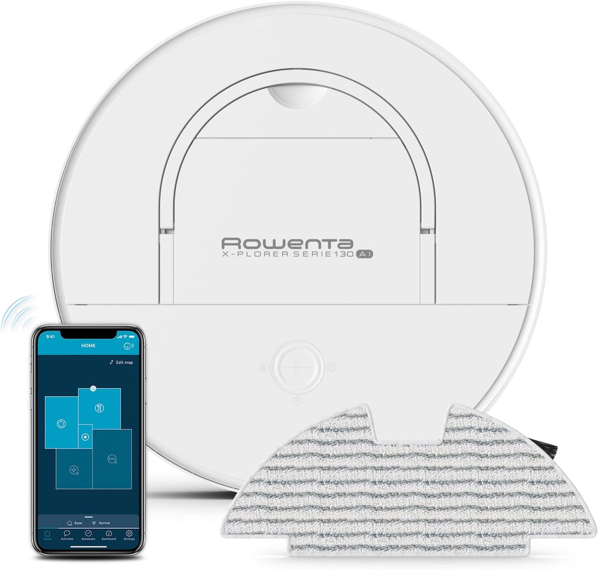 Rowenta Robot sprzątający, odkurzacz automatyczny – RR9067, 4 W, 0,7 l, 8 cm – Biały