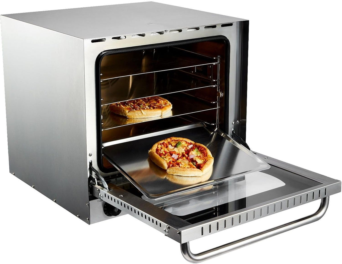 Mini piekarnik METRO Professional, GCO3200 – 61 x 67 x 58 cm, 3200 W, Srebrny, stal nierdzewna – Piec elektryczny GCO3200