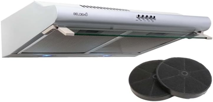 Okap kuchenny BELDEKO, 60 cm, 1,5 W – 60 WH, Biały, oświetlenie LED, m3 / h – 240 m3 / h