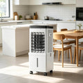 Klimatyzator przenośny, klimatyzator mobilny, 10 l, 45 dB – 220 V, Biały, Klimatyzator, 3 prędkości – duży zbiornik
