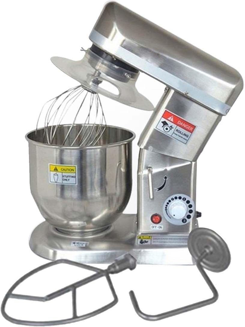 Mikser QUSYZD, W/500 – 5 l, 300 W, 13 kg, Srebrny – stal nierdzewna, planetarny, W / 500 Robot, 500 W – pizza, ciasto