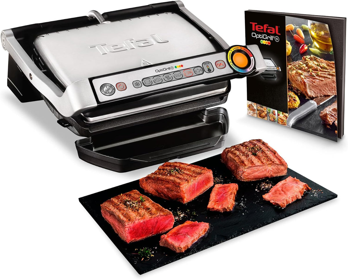 Tefal Grill, GC712D12, Czarny – elektryczny, 6 programów, Opti +