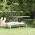 Grill GeenYuu – 207 x 45 x 83 cm, 40 kg, 240 V, Srebrny – stal nierdzewna, silnik, plener, kemping